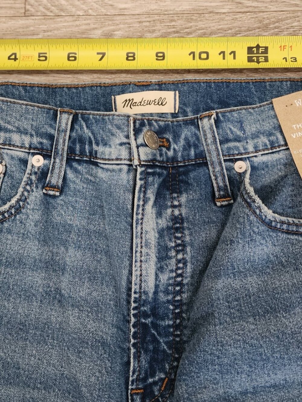 Madewell The Perfect Vintage Flare Denim Jean Women's W31 High Rise NWT - Picture 5 of 9